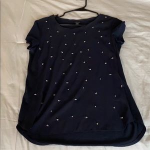 Navy blouse